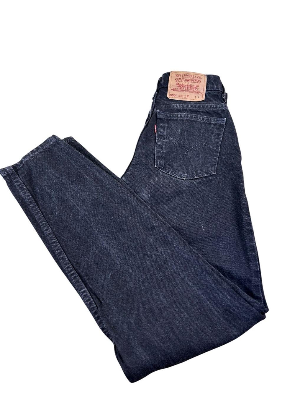 LEVI’S 550 Jeans Black Women’s 5 Long VTG 1994 Made USA Relaxed Tapered